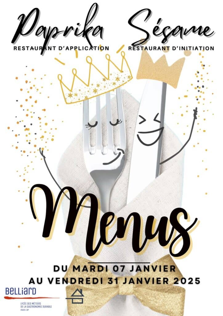 COUVERTURE MENUS JANVIER 2025 CAMPUS BELLIARD